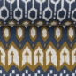 Preview: Jaquardjersey | FAIR ISLE Käselotti | Blau Olivgrün